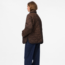 Pieces PCEmily Short Quilted Jacket Hot Fudge