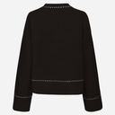 Neo Noir Roeme Knit Stitch Blouse Dark Brown