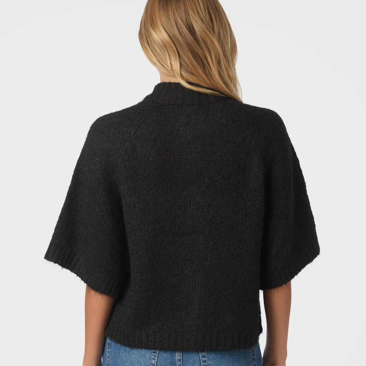 Neo Noir Benuta Fluffy Knit Cardigan Dark Brown