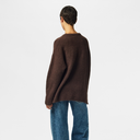 Pieces PCTina LS O-Neck Knit Noos Hot Fudge