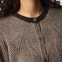 Pieces PCJenna SS O-Neck Knit Cardigan Hot Fudge