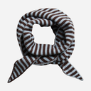 Pieces PCKomma Triangle Scarf Cashmere Blue Stripes Hot Fudge