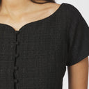 Neo Noir Tango Boucle Top Black