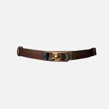 J By J Small Leather Belt Brown