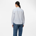 Pieces PCIrena LS Oxford Shirt Noos Bright White Stripes