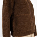 Coster Copenhagen Jamie Fleece Zip Sweater Chocolate Brown