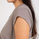 Coster Copenhagen CCH1101 V-Neck T-Shirt 383 Dark Mud