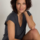 Coster Copenhagen CCH1101 V-Neck T-Shirt 149 Dark Stone Grey