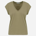 Coster Copenhagen CCH1101 V-Neck T-Shirt 479 Dusty Olive