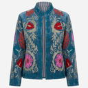 J By J Embroidery Unique Jacket Blue / Pink