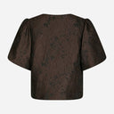 Neo Noir Aisa Brocade Blouse Dark Brown