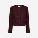 Co Couture PeachCC Boucle Jacket Plum