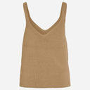 Rouge Edit ROUVivienne S/L V-Neck Knit Top Petrified Oak