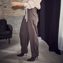 Haute L'Amitié Zeppe Pleat Pant Mocca Melange