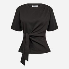 Co Couture OrianeCC Pleat Tie Tee Black