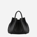 Pourchet Paris 26002 Florin Medium Leather Bag Noir