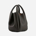 Pourchet Paris 26102 Citrouille Medium Leather Bag Marron