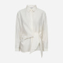 Co Couture IdinaCC Tie Shirt Off White