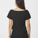 Neo Noir Tango Boucle Top Black