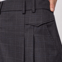 Co Couture EloraCC Pocket Pleat Mini Skirt Dark Grey
