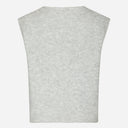 Neo Noir Xandra Knit Vest Light Grey