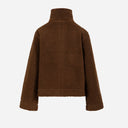 Coster Copenhagen Jamie Fleece Zip Sweater Chocolate Brown