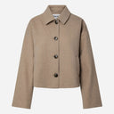 Pieces PCAYA Short Coat Greige