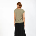 Coster Copenhagen CCH1101 V-Neck T-Shirt 479 Dusty Olive