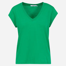 Coster Copenhagen CCH1101 V-Neck T-Shirt 402 Emerald Green