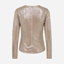 Co Couture MargotCC Drape Blouse Champagne