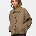 Pieces PCAYA Short Coat Greige