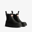 Hunter Unisex Elements Elastic Chelsea Boots Black