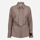Haute L'Amitié Gemma Tie Stripe Shirt Dessert
