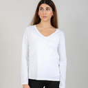 Coster Copenhagen CCH1105 Long Sleeve V-Neck T-Shirt 200 White