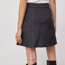 Co Couture EloraCC Pocket Pleat Mini Skirt Dark Grey