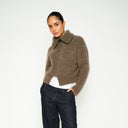 Mos Mosh MMHulda Knit Zip Cardigan Bracken