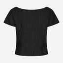 Neo Noir Tango Boucle Top Black
