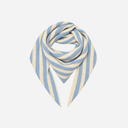 Rosas R-22 Cashmere Small Striped Scarf Light Blue/Nature