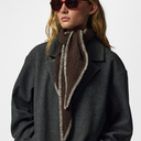 Pieces PCPyron Mini Scarf Hot Fudge