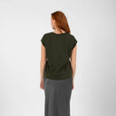 COSTER COPENHAGEN CCH1101 V-NECK T-SHIRT 486 HUNTER GREEN