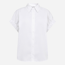 Co Couture PoppyCC Elastic Cuff SS Shirt White