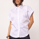 Co Couture PoppyCC Elastic Cuff SS Shirt White