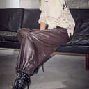 Haute L'Amitié Jasmin Leather Harem Pant Mocca