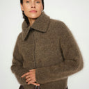 Mos Mosh MMHulda Knit Zip Cardigan Bracken - J BY J Fashion