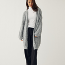 Noella N-Maricela Knit Cardigan Medium Grey Melange