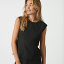 Neo Noir Rafli Boucle Top Black