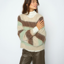 Mos Mosh MMSuvi Stripe Knit Frosty Green