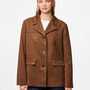 Pieces PCRakel Brushed Outerwear Blazer Downtown Brown