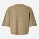 Pieces PCSilly SS O-Neck Knit Cardigan Noos Greige