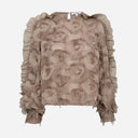 Co Couture SyraCC Structure Blouse Walnut